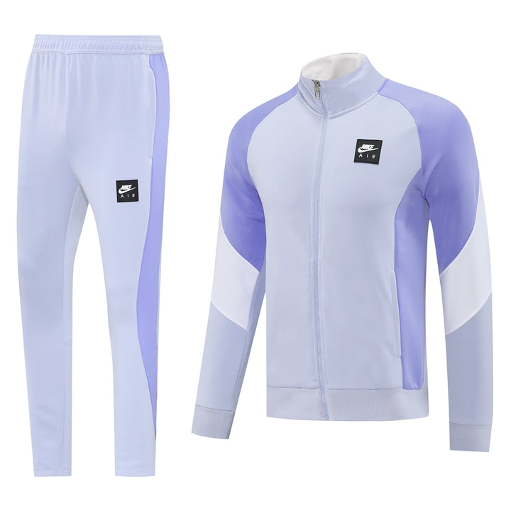 Nike Tech Fleece Full Zip Hoodie رمادي وأسود مجموعة كاملة