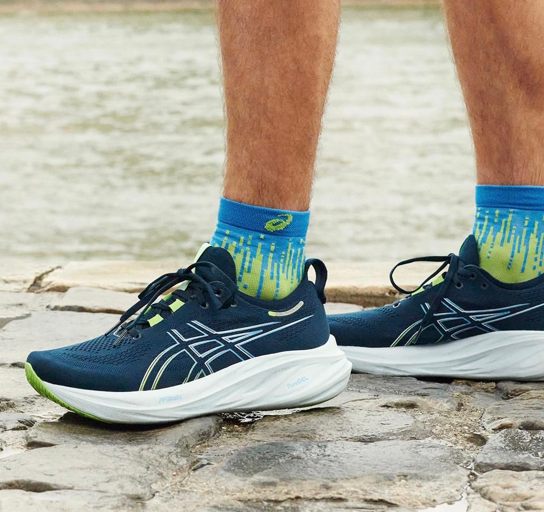 ASICS Gel-Nimbus 26 French Blue Electric Lime