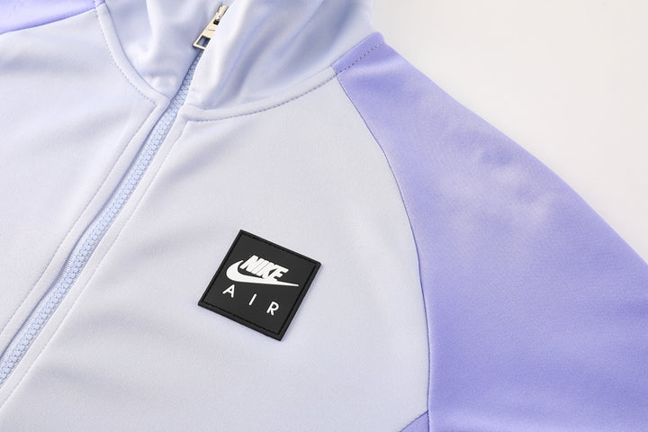 Nike Tech Fleece Full Zip Hoodie رمادي وأسود مجموعة كاملة
