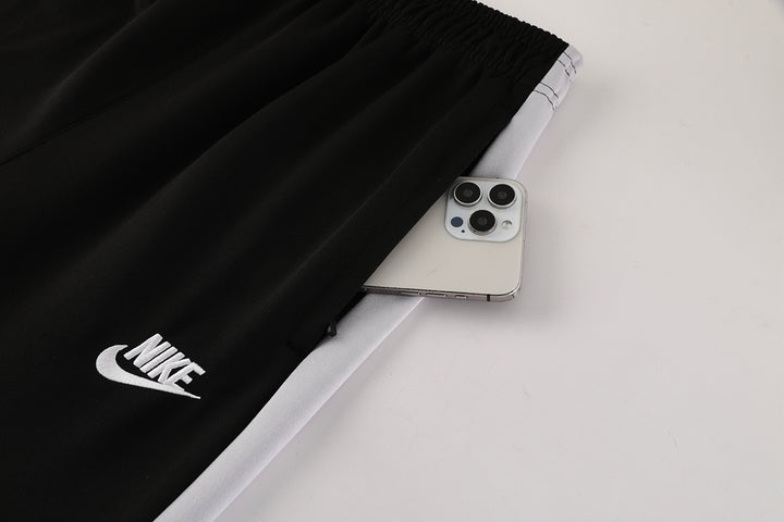 Nike Tech Fleece Full Zip Hoodie رمادي وأسود مجموعة كاملة