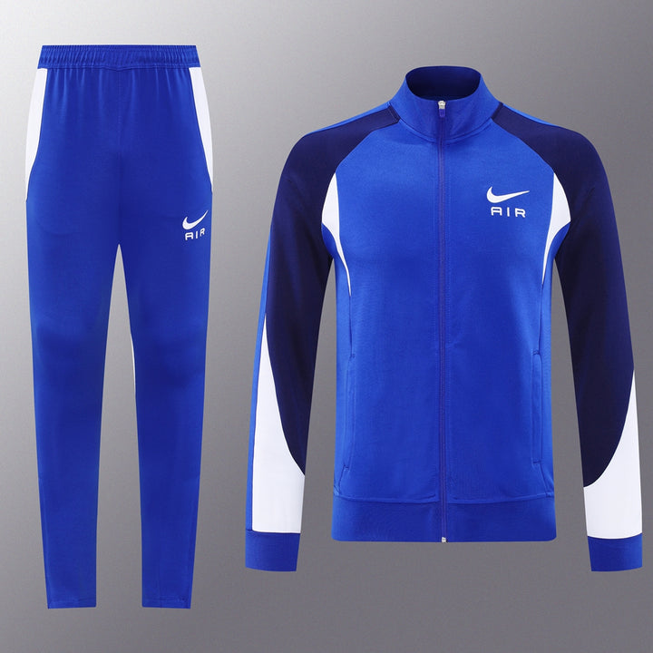 Nike Tech Fleece Full Zip Hoodie رمادي وأسود مجموعة كاملة