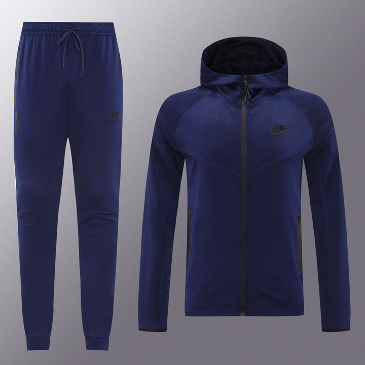 Nike Tech Fleece Full Zip Hoodie Navy Full Set