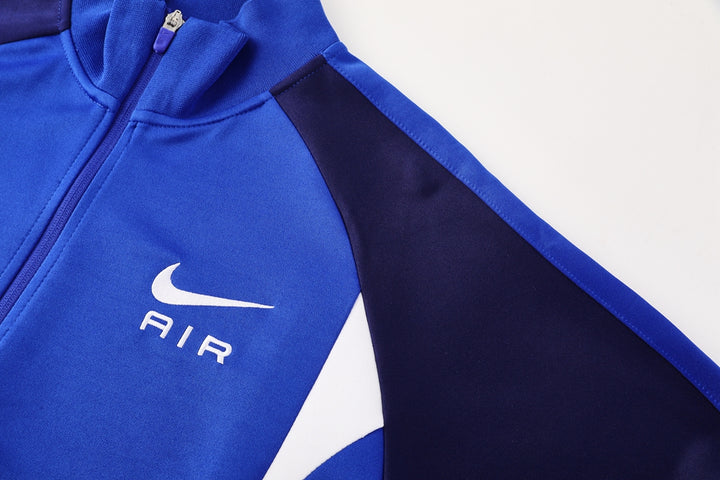 Nike Tech Fleece Full Zip Hoodie رمادي وأسود مجموعة كاملة