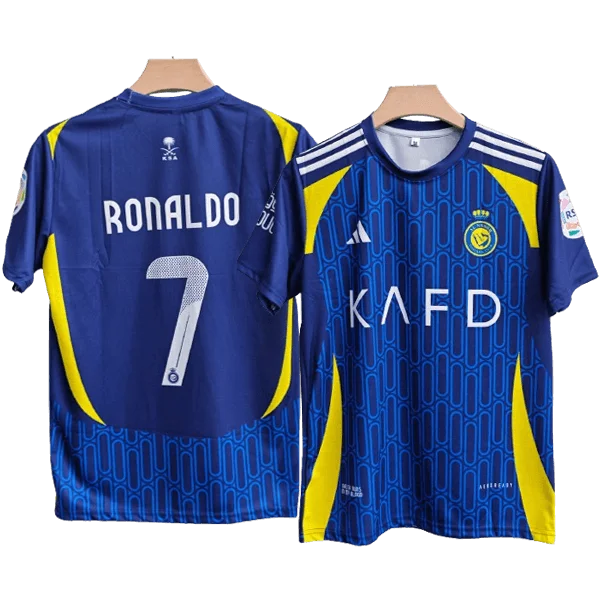 Al-Nassr Kids Away Kit 2024/25 WITH RONALDO 7