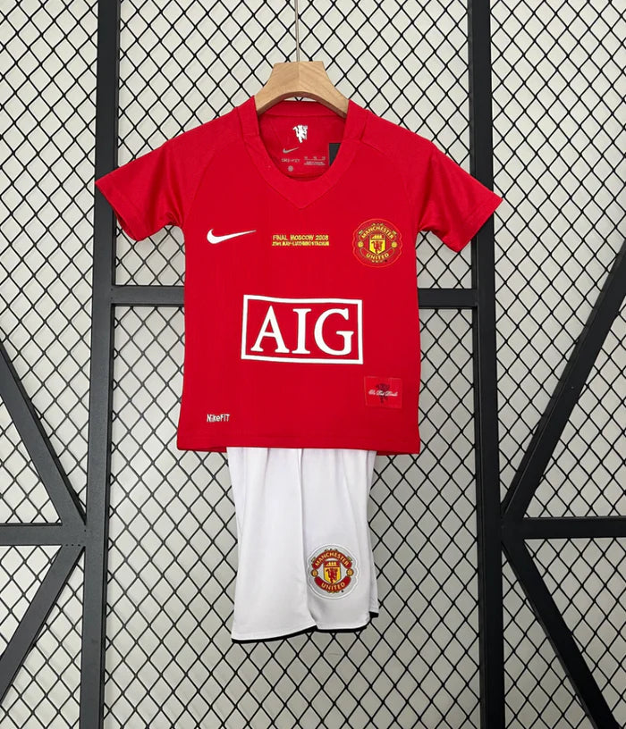 Man United Home 2008 Ronaldo 7 Kids Kit