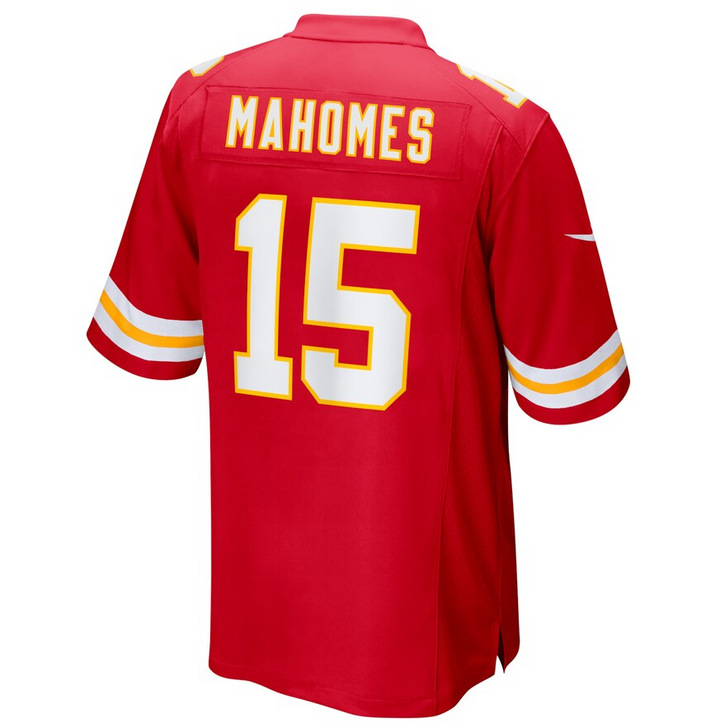 Men's Nike Patrick Mahomes Red Kansas City Chiefs Super Bowl LVII Champions - Patch Game Jersey
