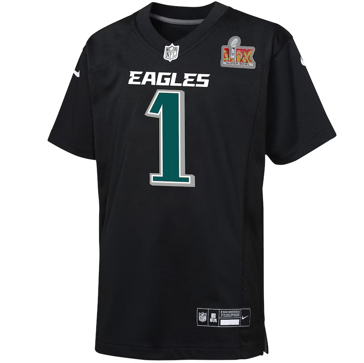 Jalen Hurts Philadelphia Eagles Nike MENS Super Bowl LIX Patch Fashion Game Player Jersey