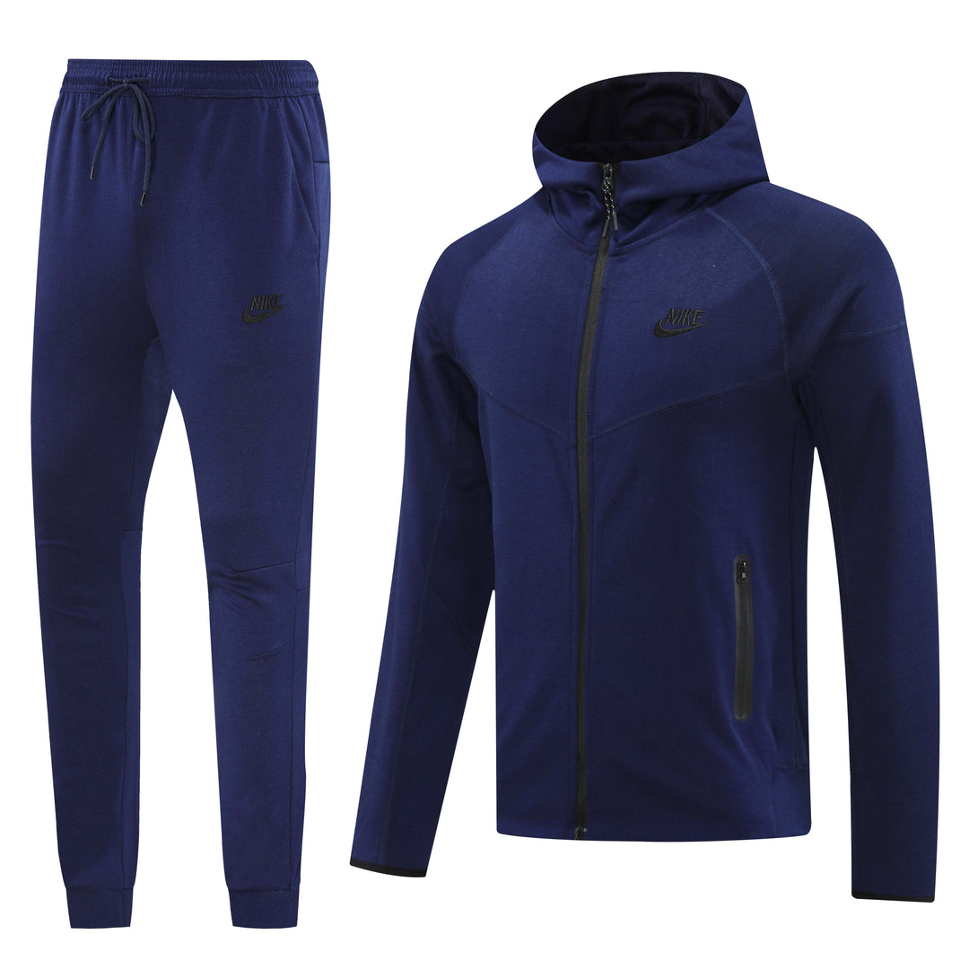 Nike Tech Fleece Full Zip Hoodie Navy Full Set