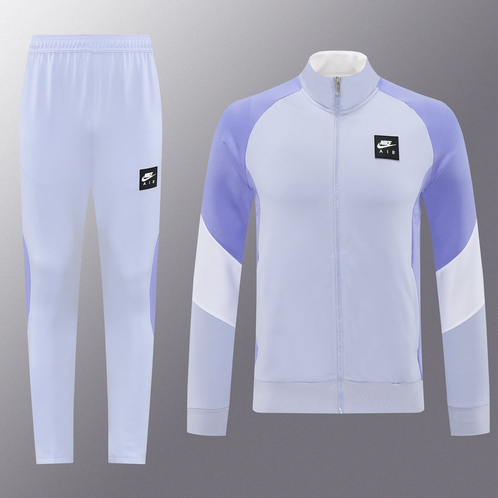 Nike Tech Fleece Full Zip Hoodie رمادي وأسود مجموعة كاملة