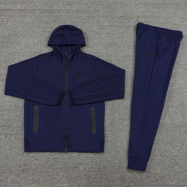 Nike Tech Fleece Full Zip Hoodie Navy Full Set