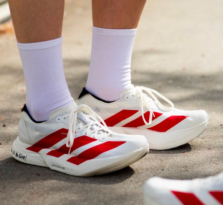 adidas Adizero Adios Pro 4 Off White Better Scarlet