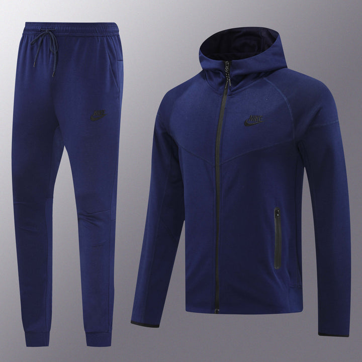 Nike Tech Fleece Full Zip Hoodie Navy Full Set