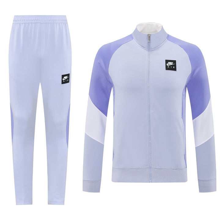 Nike Tech Fleece Full Zip Hoodie رمادي وأسود مجموعة كاملة