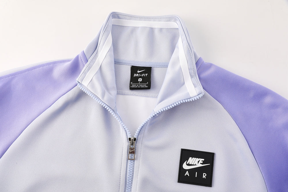 Nike Tech Fleece Full Zip Hoodie رمادي وأسود مجموعة كاملة