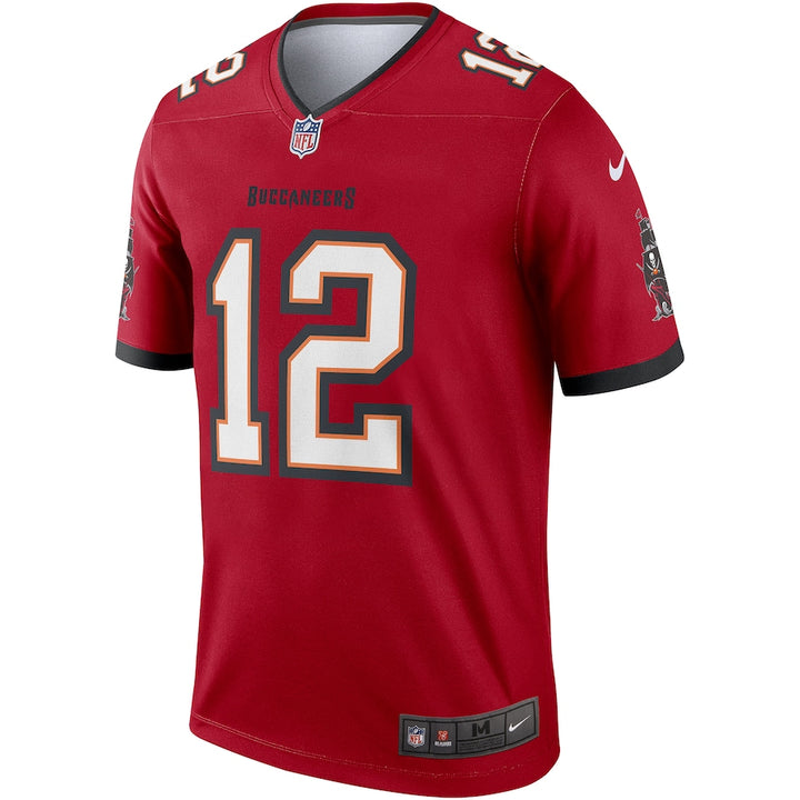 Men's Nike Tom Brady Red Tampa Bay Buccaneers Team Legend Player Performance Top