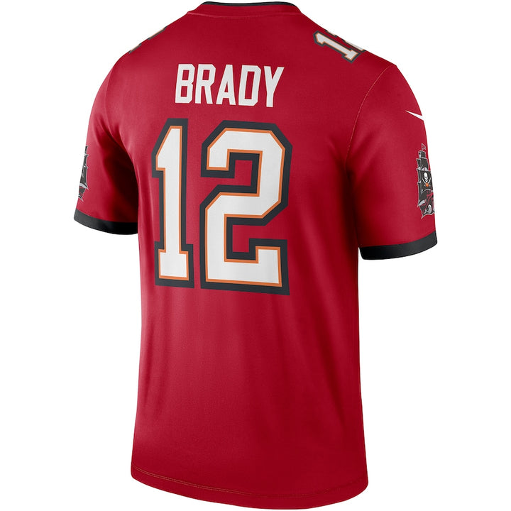 Men's Nike Tom Brady Red Tampa Bay Buccaneers Team Legend Player Performance Top