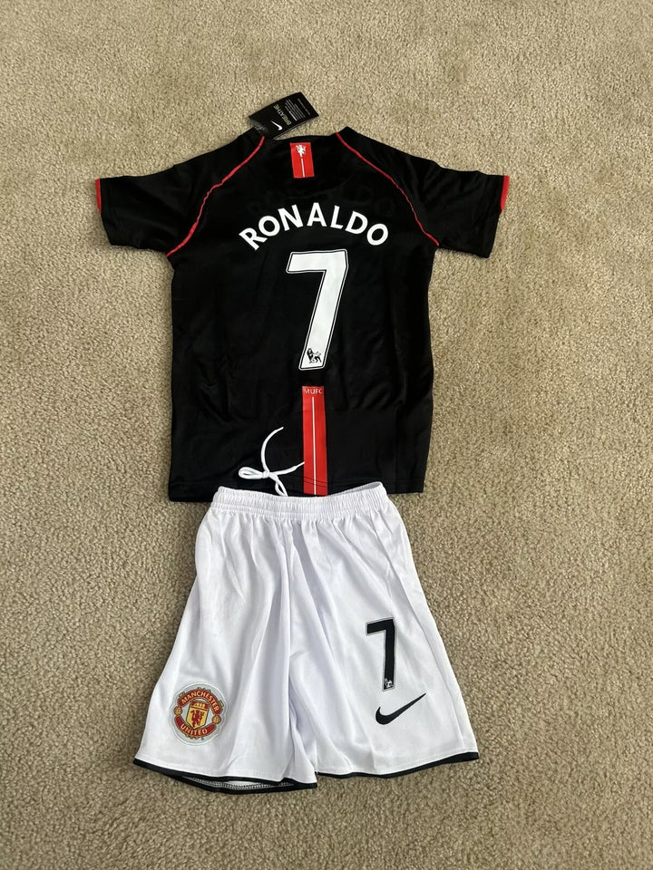 Man United Away 2008 Ronaldo 7 Kids Kit