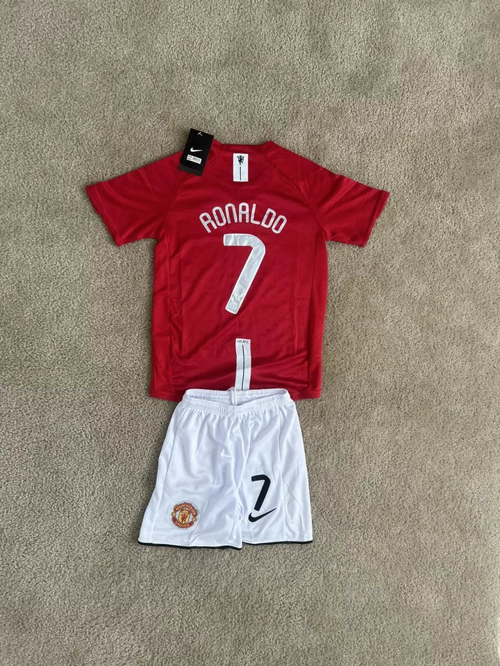 Man United Home 2008 Ronaldo 7 Kids Kit