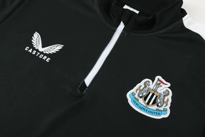 Newcastle Black Half Pull Tracksuit 2023/24